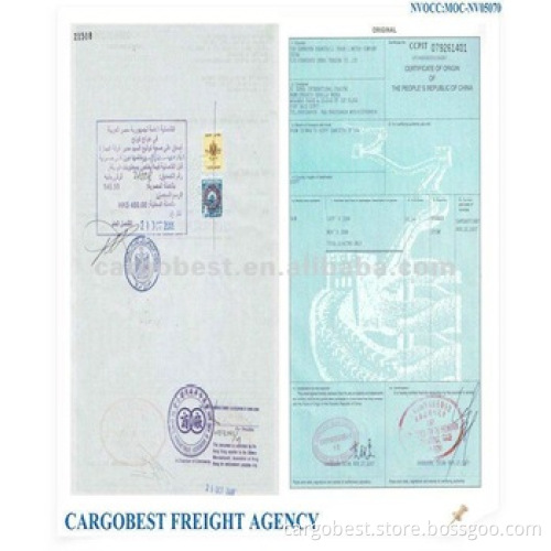 Certificates stamped by Egyptian Embassy